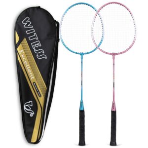 Pink And Blue Badminton Racket