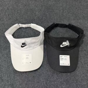 White And Black Color Badminton Cap